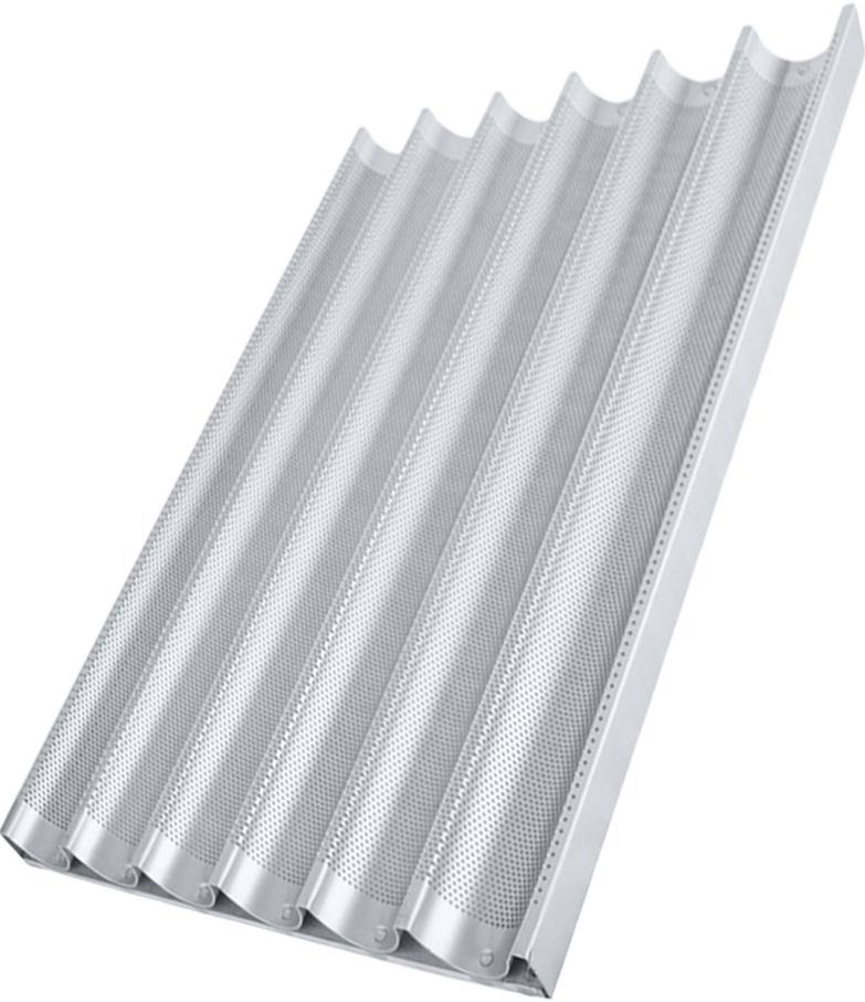 Aluminum baguette pans