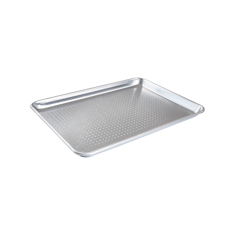 Natural and Uncoated Pure Aluminum Perforated Half Sheet Pan /Bun Pan 18-Inch L x13-Inch W x1-Inch H (Half Size)