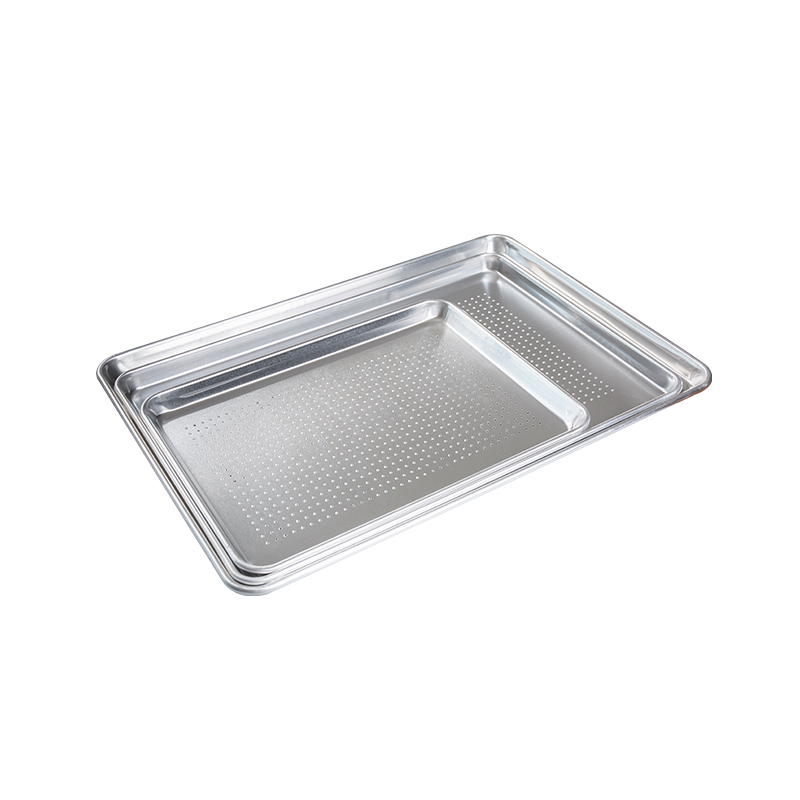 Natural and Uncoated Pure Aluminum Perforated Half Sheet Pan /Bun Pan 18-Inch L x13-Inch W x1-Inch H (Half Size)